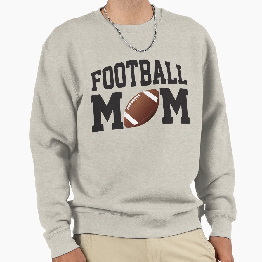 Fun Football Mom Sweatshirt - Aesthetic Graphic Unisex - T-Shirt, Sweatshirt, Hoodie