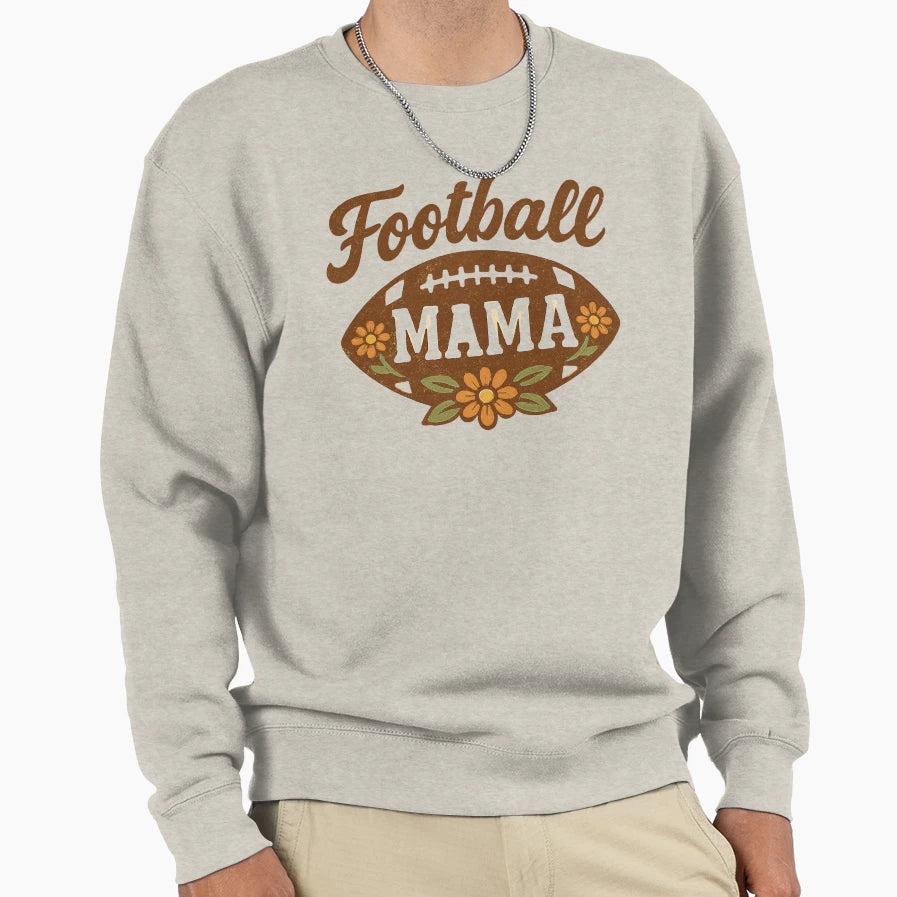 Floral Mom Football T-Shirt - Unique Graphic Men Women - T-Shirt, Sweatshirt, Hoodie