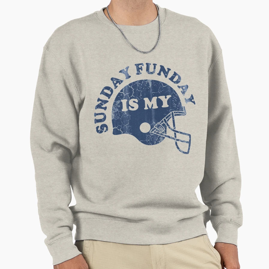 Sunday Is My Funday Football Sweatshirt - Casual Everyday Wear for Adults - T-Shirt, Sweatshirt, Hoodie