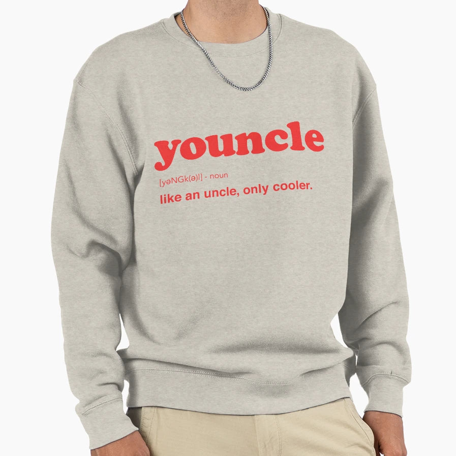 Youncle Like Uncle Only Cooler T Hoodie - Casual Everyday Wear Unisex - T-Shirt, Sweatshirt, Hoodie
