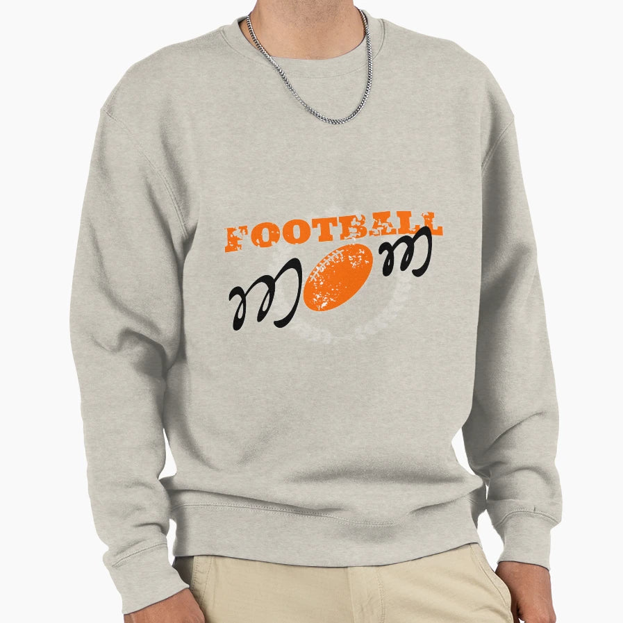 Football Mom Sweatshirt - Unique Graphic Men Women - T-Shirt, Sweatshirt, Hoodie