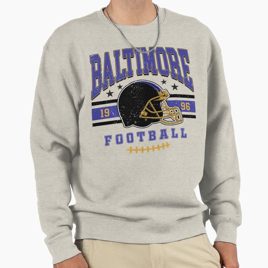 Baltimore Ravens Football 1996 Sweatshirt - Minimalist Print Men Women - T-Shirt, Sweatshirt, Hoodie