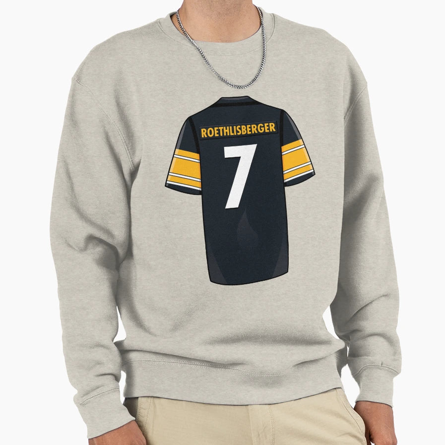 Ben Roethlisberger Jersey Sweatshirt - Minimalist Print Men Women - T-Shirt, Sweatshirt, Hoodie