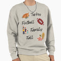 Turkey Football Family Fall Sweatshirt - Minimalist Print Men Women - T-Shirt, Sweatshirt, Hoodie
