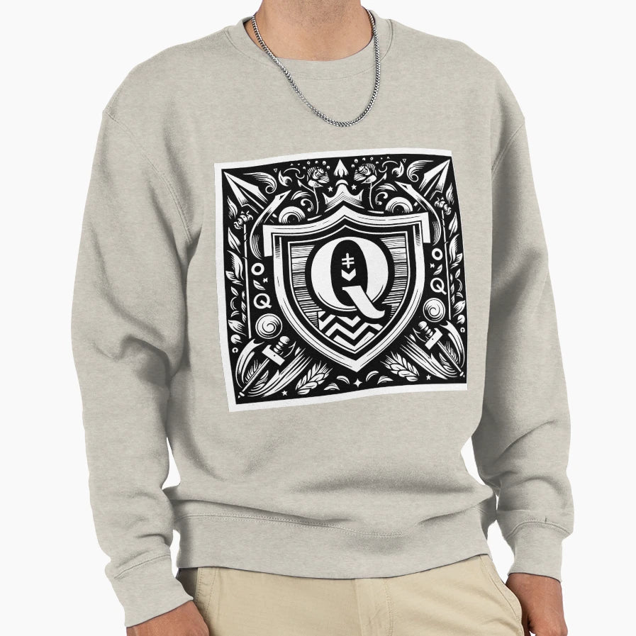 Letter Q Sweatshirt - Novelty Apparel for Adults - T-Shirt, Sweatshirt, Hoodie