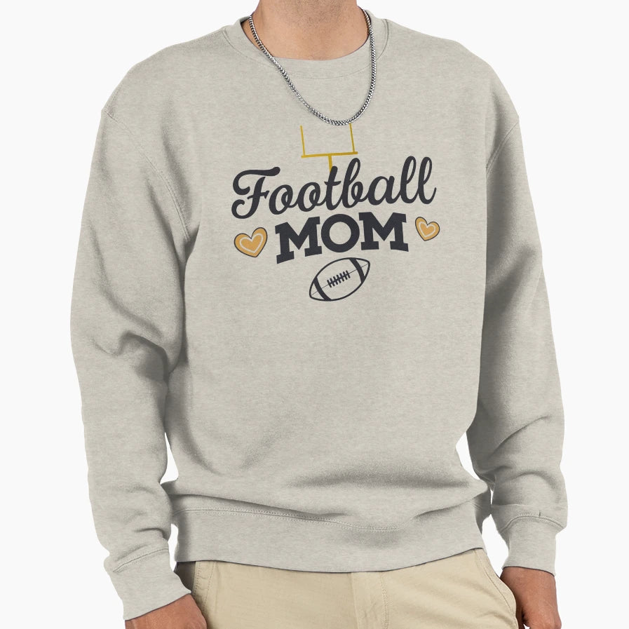 Football Mom Sweatshirt - Casual Everyday Wear Unisex - T-Shirt, Sweatshirt, Hoodie