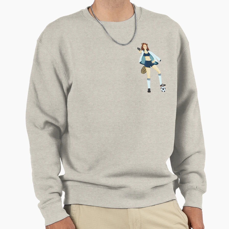 Sexy Beaver Foot Ball Mood Sweatshirt - Graphic Print Men Women - T-Shirt, Sweatshirt, Hoodie