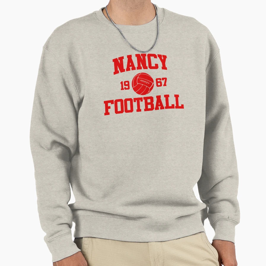 Nancy Football Athletic College 2 Gray Sweatshirt - Graphic Print Unisex - T-Shirt, Sweatshirt, Hoodie