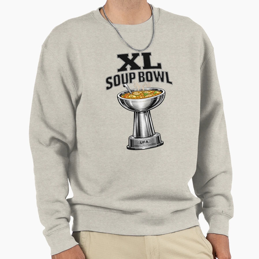 Xl Soup Bowl Sweatshirt - Minimalist Print Unisex - T-Shirt, Sweatshirt, Hoodie