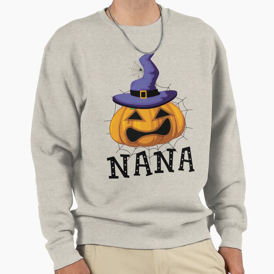 Nana Pumpkin Sweatshirt - Novelty Apparel for Adults - T-Shirt, Sweatshirt, Hoodie