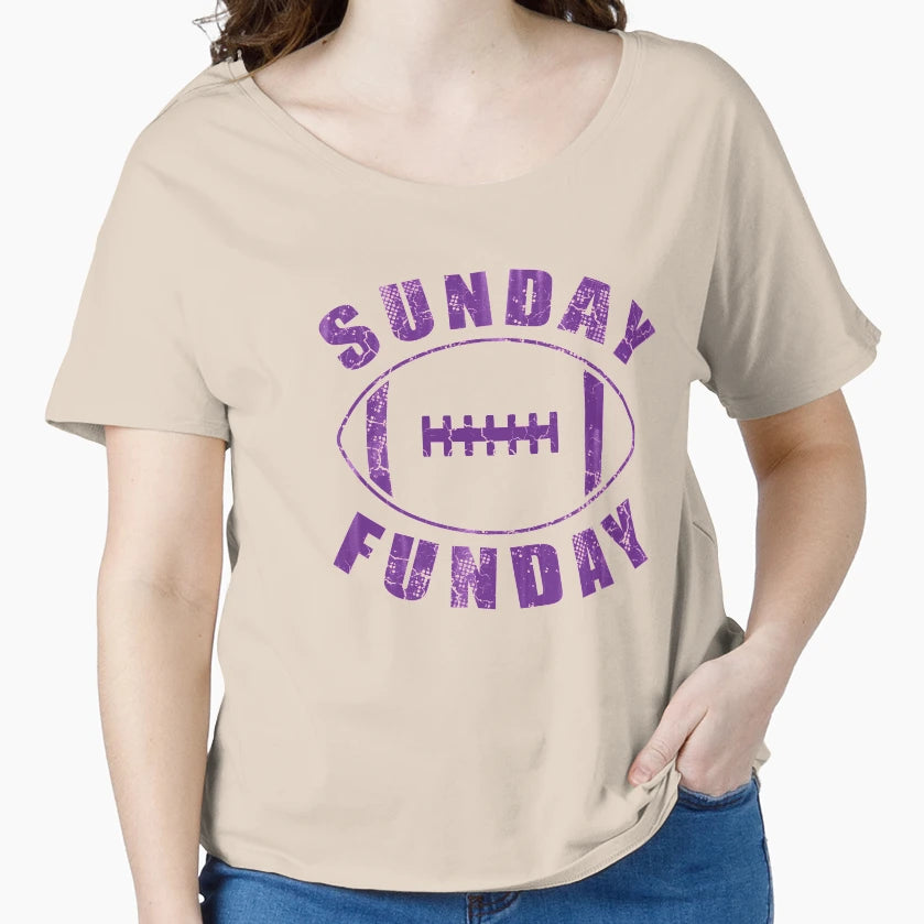 Sunday Funday Football T-Shirt - Graphic Print Unisex - T-Shirt, Sweatshirt, Hoodie
