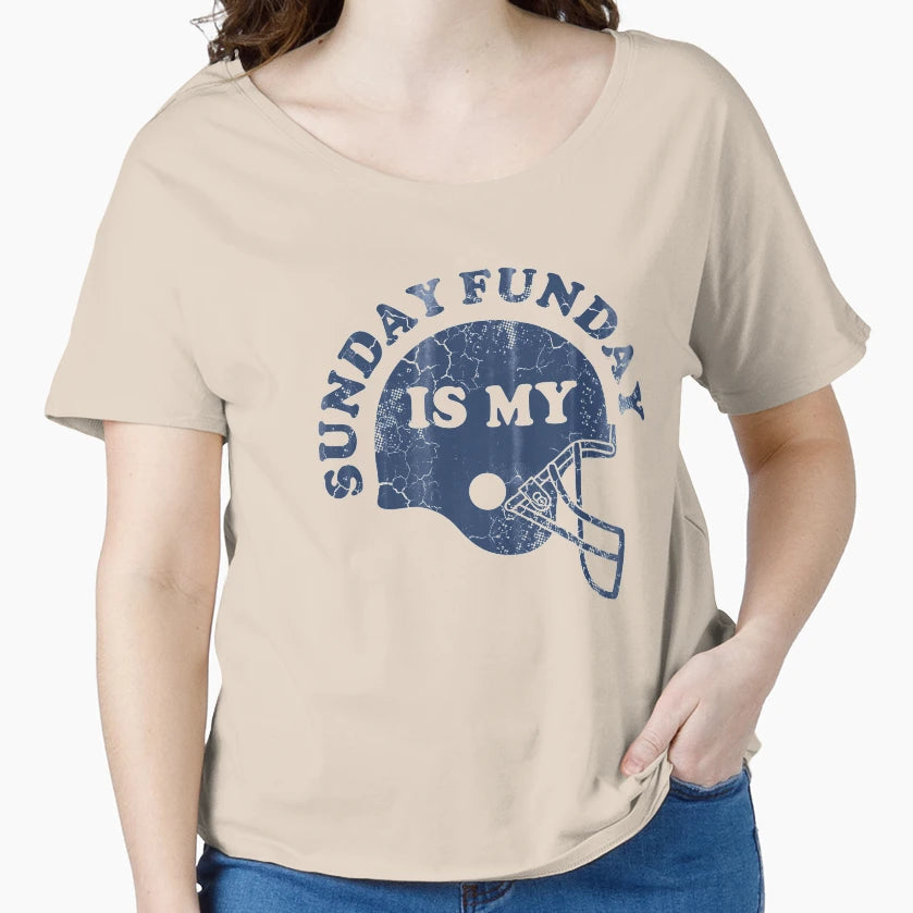 Sunday Is My Funday Football T-Shirt - Trendy Graphic for Adults - T-Shirt, Sweatshirt, Hoodie