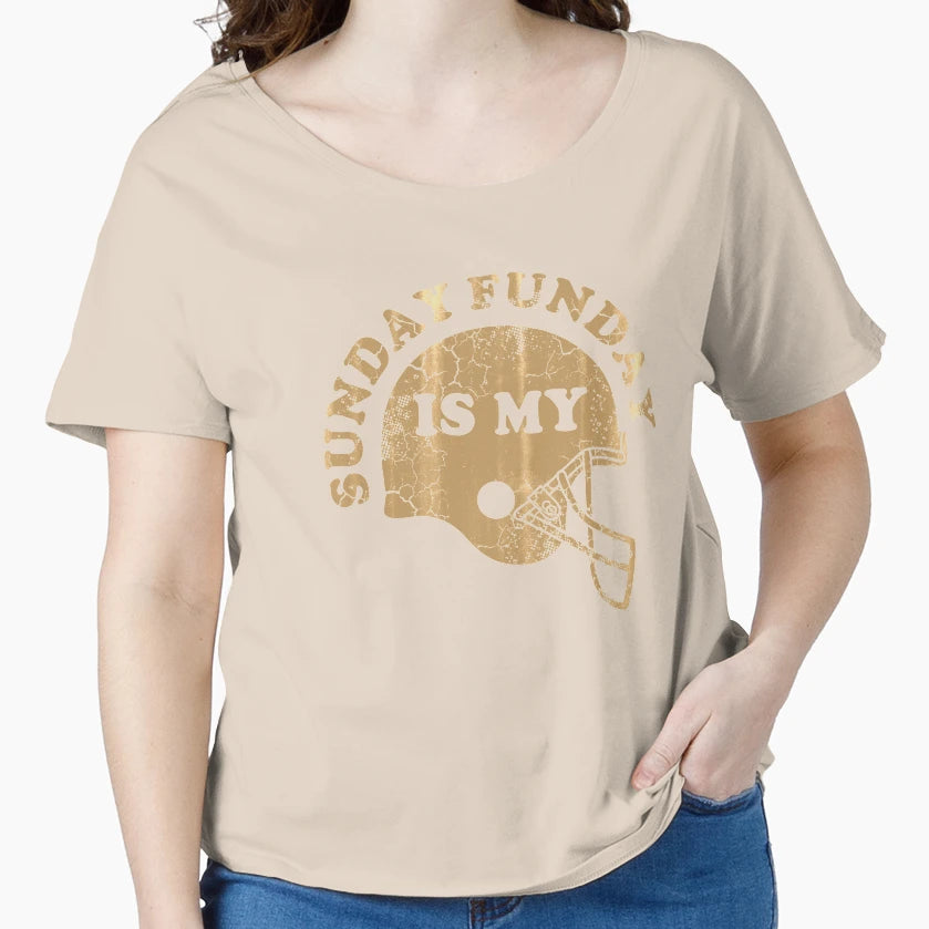 Sunday Is My Funday Football T-Shirt - Aesthetic Graphic Unisex - T-Shirt, Sweatshirt, Hoodie