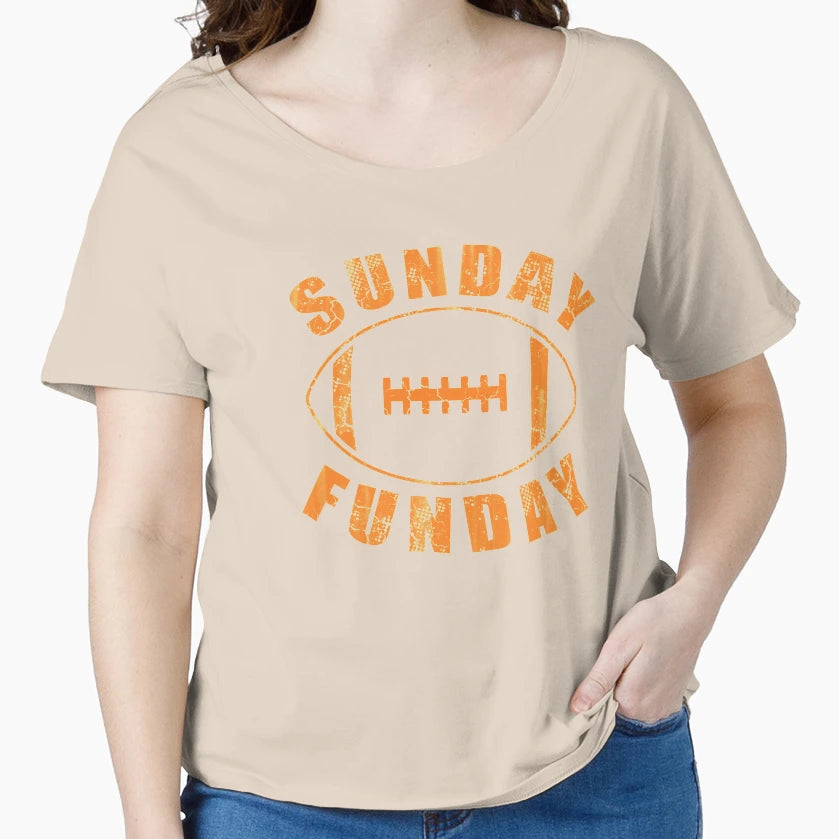 Sunday Funday Football T-Shirt - Aesthetic Graphic for Adults - T-Shirt, Sweatshirt, Hoodie