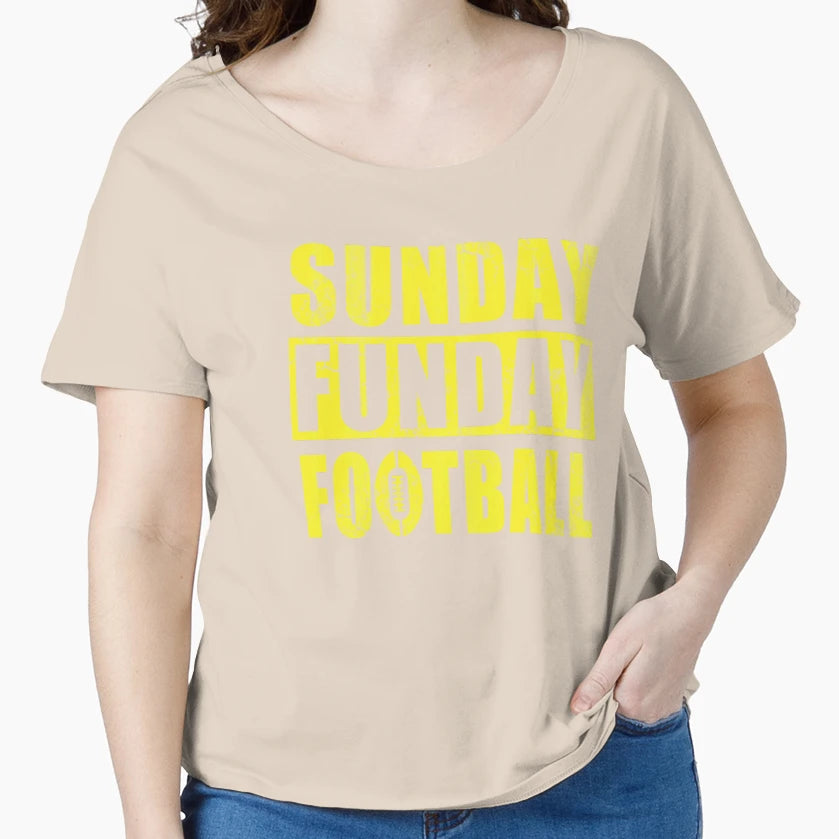 Sunday Funday Football T-Shirt - Graphic Print Men Women - T-Shirt, Sweatshirt, Hoodie