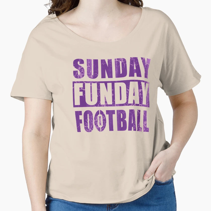 Sunday Funday Football T-Shirt - Aesthetic Graphic Men Women - T-Shirt, Sweatshirt, Hoodie