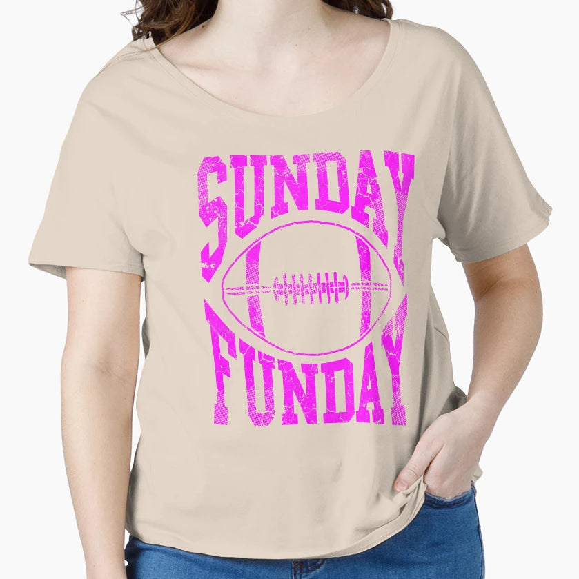 Sunday Funday Football T-Shirt - Aesthetic Graphic Unisex - T-Shirt, Sweatshirt, Hoodie