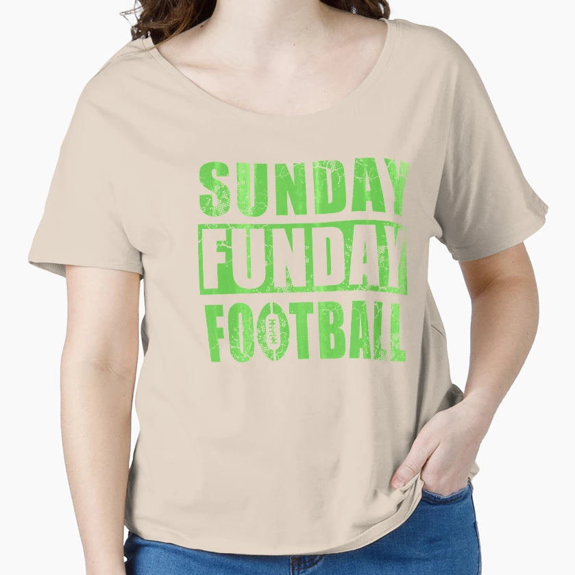 Sunday Funday Football T-Shirt - Graphic Print Men Women - T-Shirt, Sweatshirt, Hoodie