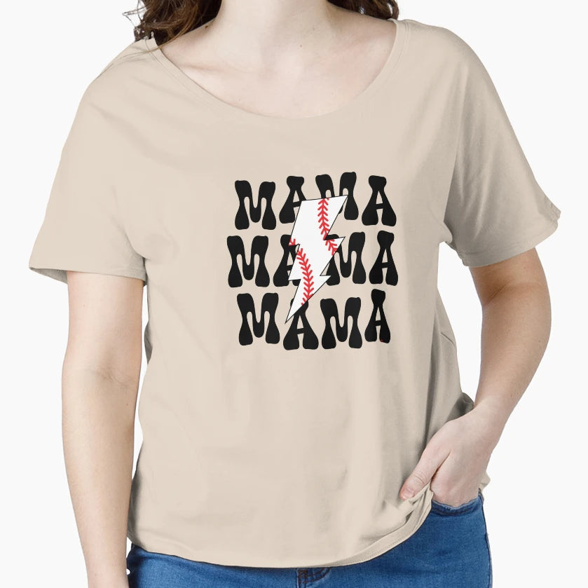 Baseball Mom Baseball Mama T-Shirt - Minimalist Print Unisex - T-Shirt, Sweatshirt, Hoodie