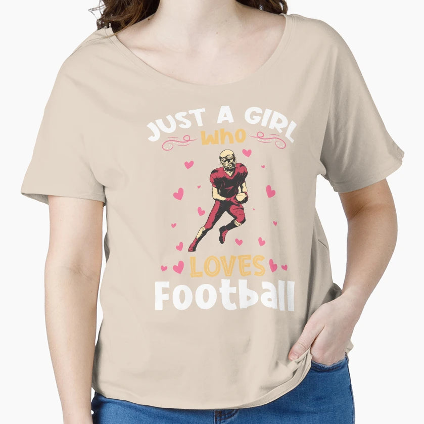 Just Who Loves Football T-Shirt - Minimalist Print for Adults - T-Shirt, Sweatshirt, Hoodie