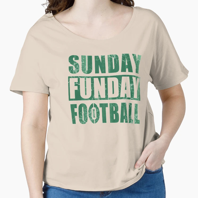 Sunday Funday Football T-Shirt - Aesthetic Graphic Men Women - T-Shirt, Sweatshirt, Hoodie