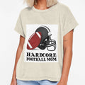 Hardcore Football Mom T-Shirt - Custom Art Print Men Women - T-Shirt, Sweatshirt, Hoodie