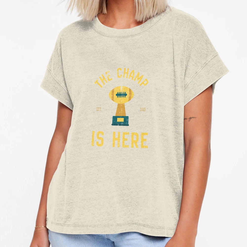 Champ Is Here Fantasy Football T-Shirt - Novelty Apparel Men Women - T-Shirt, Sweatshirt, Hoodie