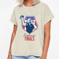 American Football Quarterback Shield T-Shirt - Custom Art Print Men Women - T-Shirt, Sweatshirt, Hoodie