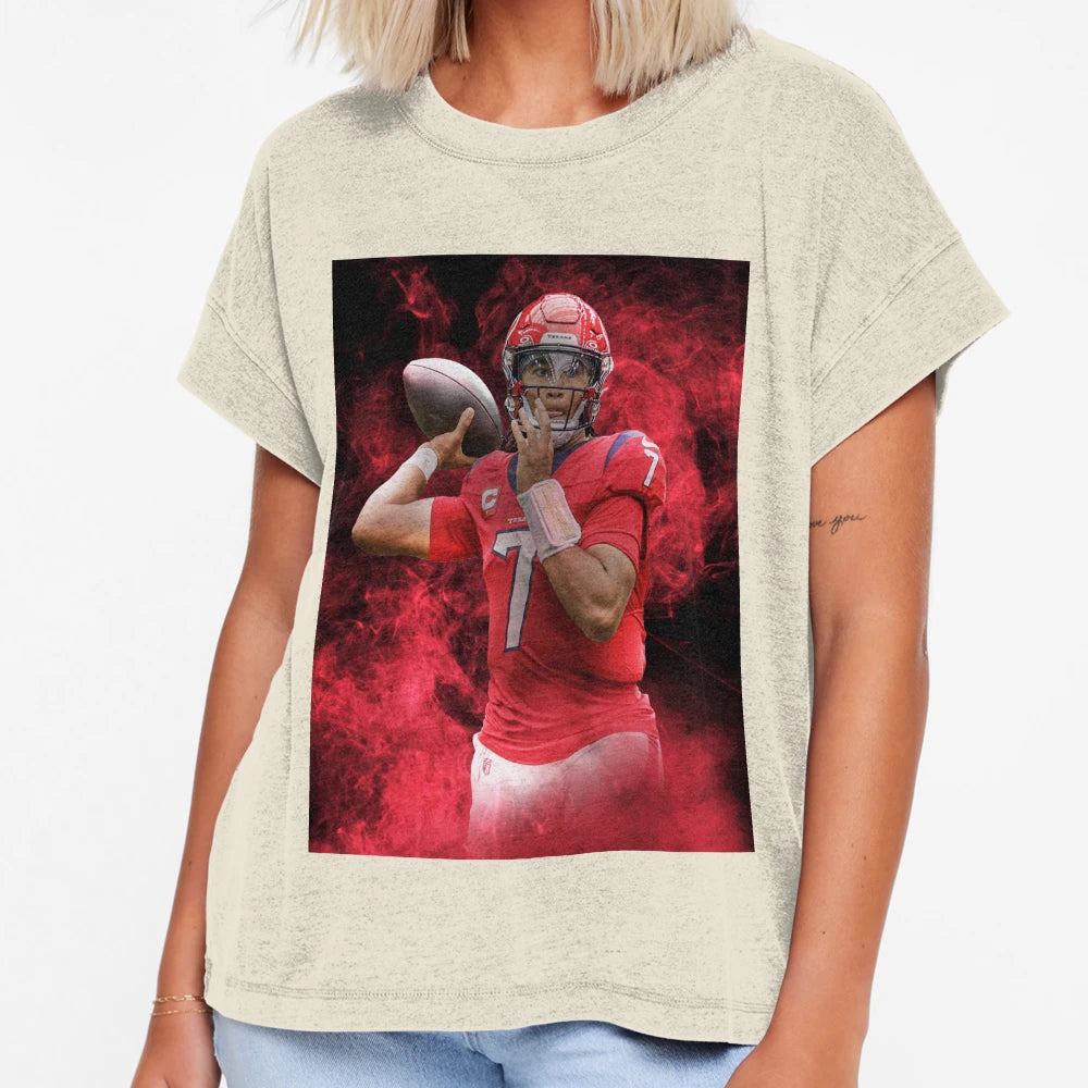 Cj Stroud Houston Sports Art T-Shirt - Casual Everyday Wear for Adults - T-Shirt, Sweatshirt, Hoodie