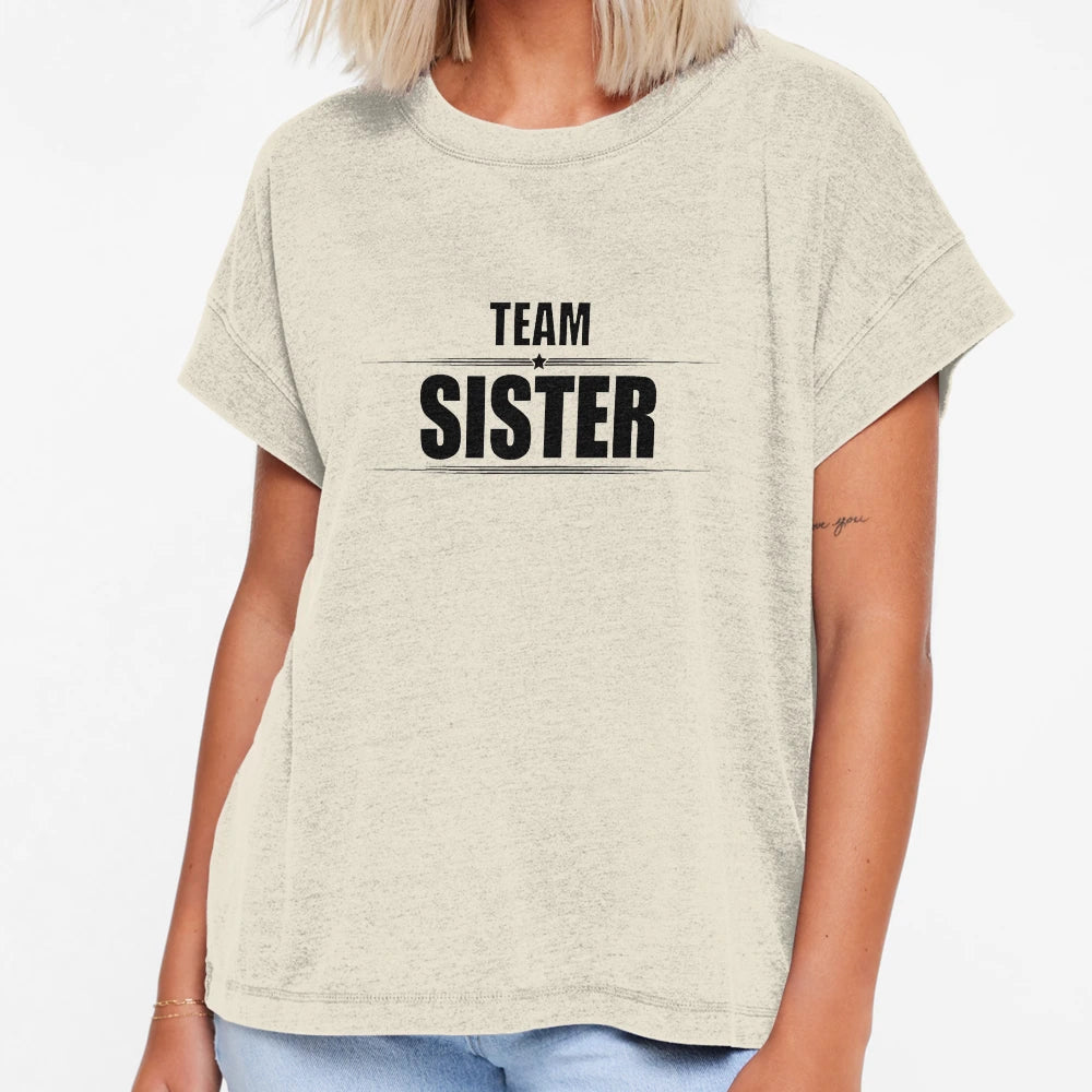 Team Sister T-Shirt - Aesthetic Graphic for Adults - T-Shirt, Sweatshirt, Hoodie