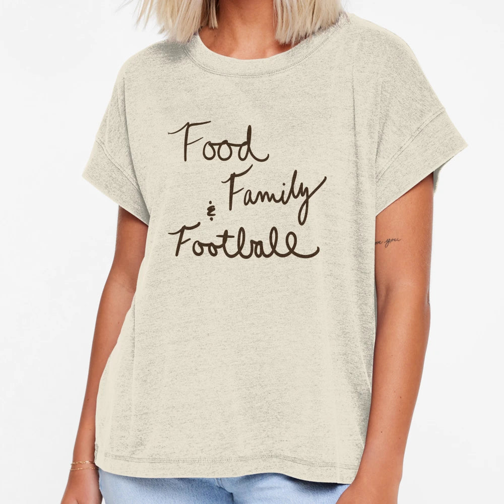 Food Family Football T-Shirt - Casual Everyday Wear Men Women - T-Shirt, Sweatshirt, Hoodie