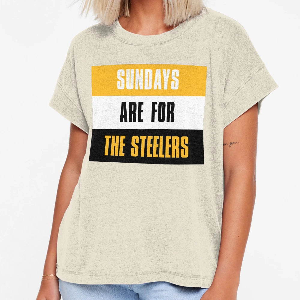 Sundays Are Steelers Pittsburgh T-Shirt - Aesthetic Graphic Men Women - T-Shirt, Sweatshirt, Hoodie