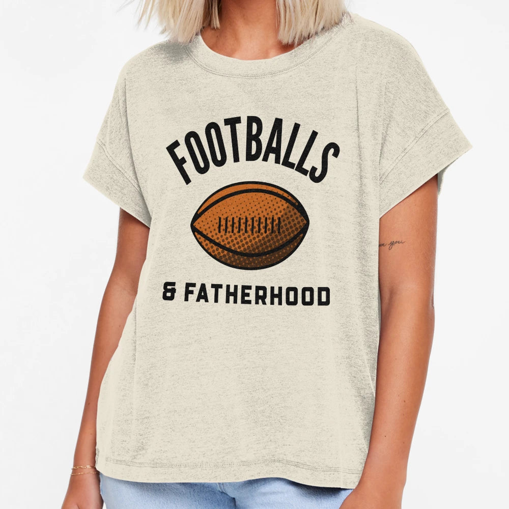 Footballs Fatherhood T-Shirt - Streetwear Style for Adults - T-Shirt, Sweatshirt, Hoodie