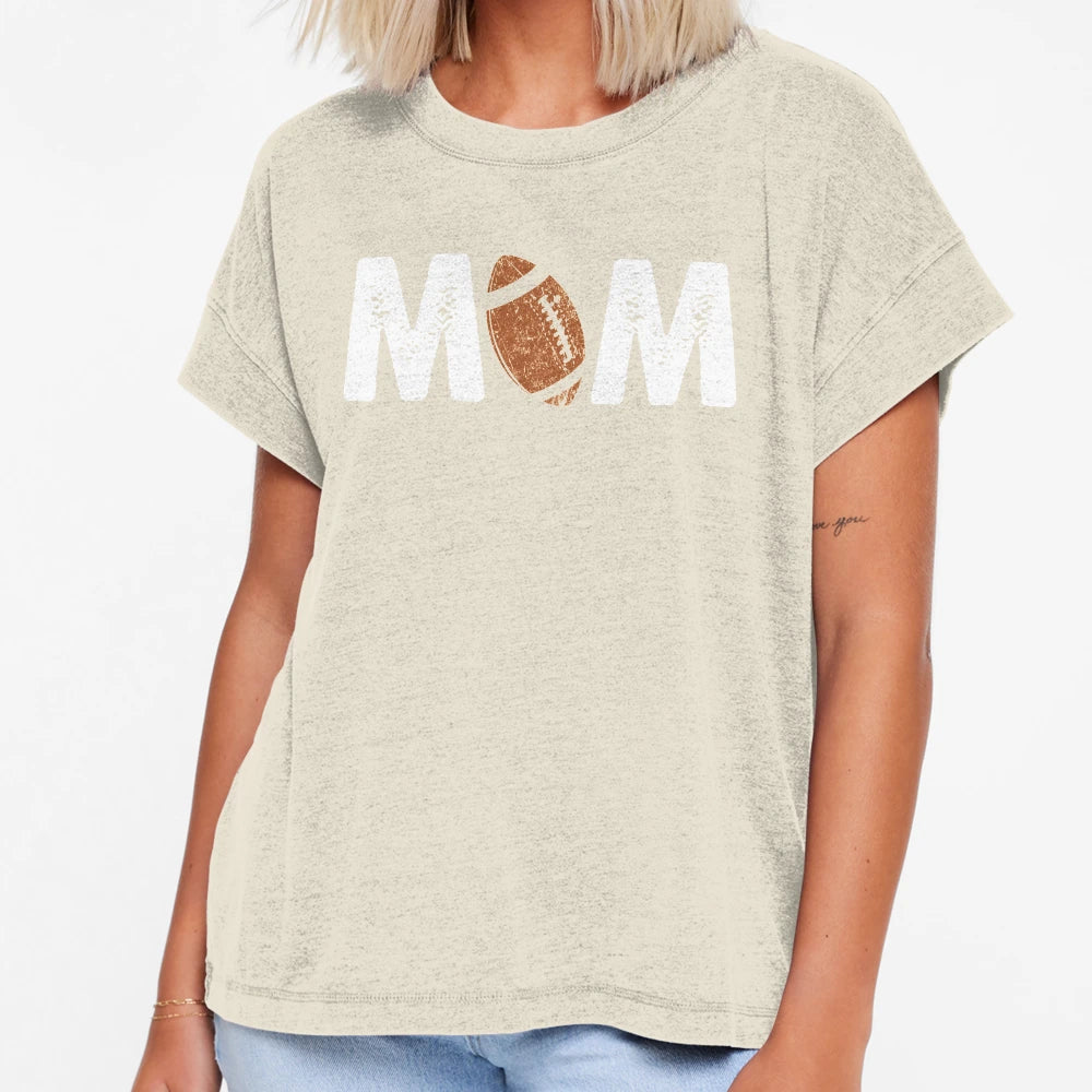 Mom Football American Gift T-Shirt - Unique Graphic for Adults - T-Shirt, Sweatshirt, Hoodie