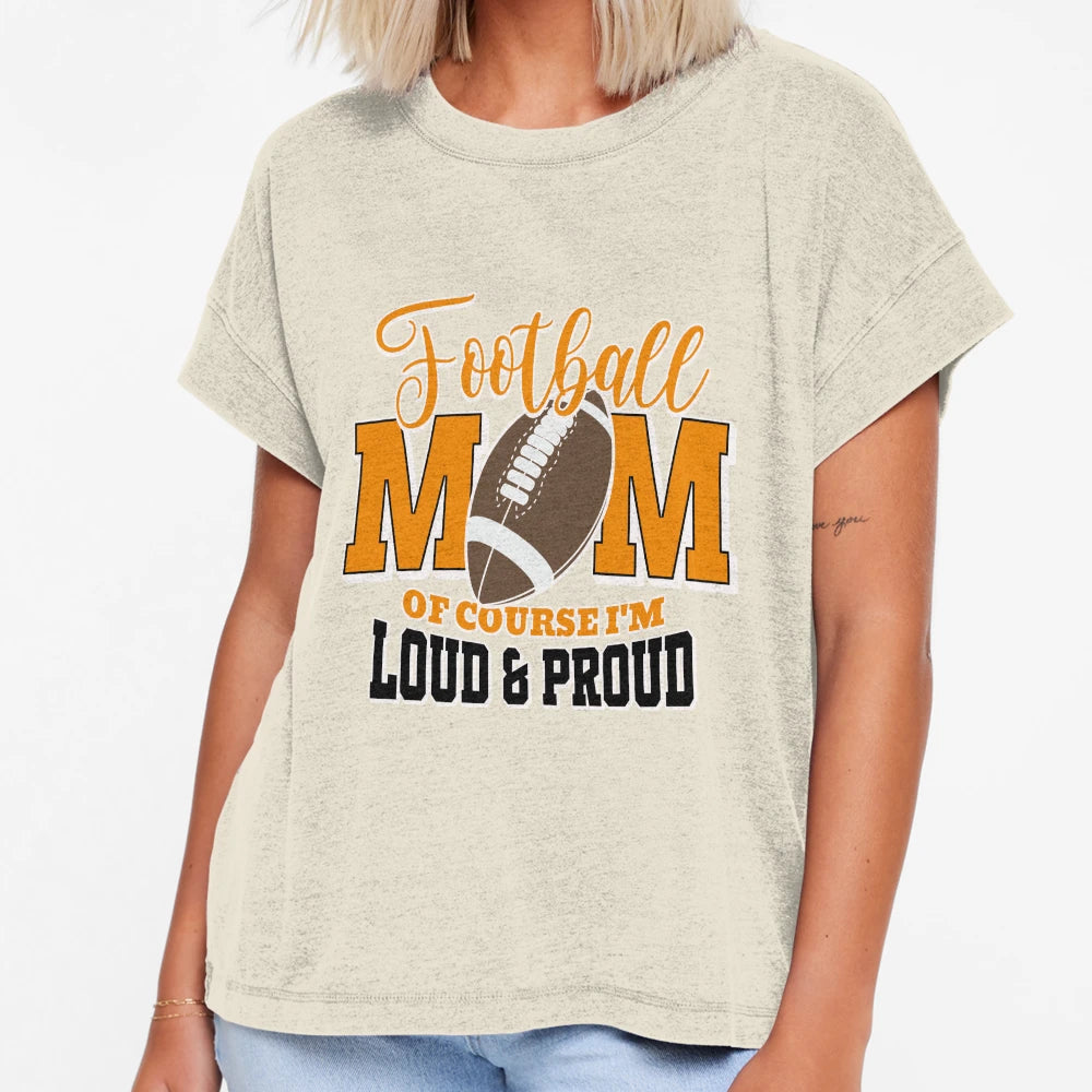 Proud Football Mom T-Shirt - Novelty Apparel Men Women - T-Shirt, Sweatshirt, Hoodie