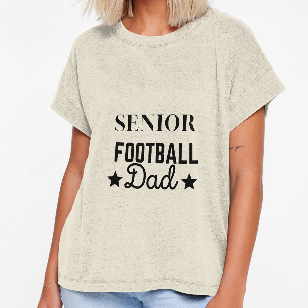 Senior Football Dad T-Shirt - Trendy Graphic Men Women - T-Shirt, Sweatshirt, Hoodie