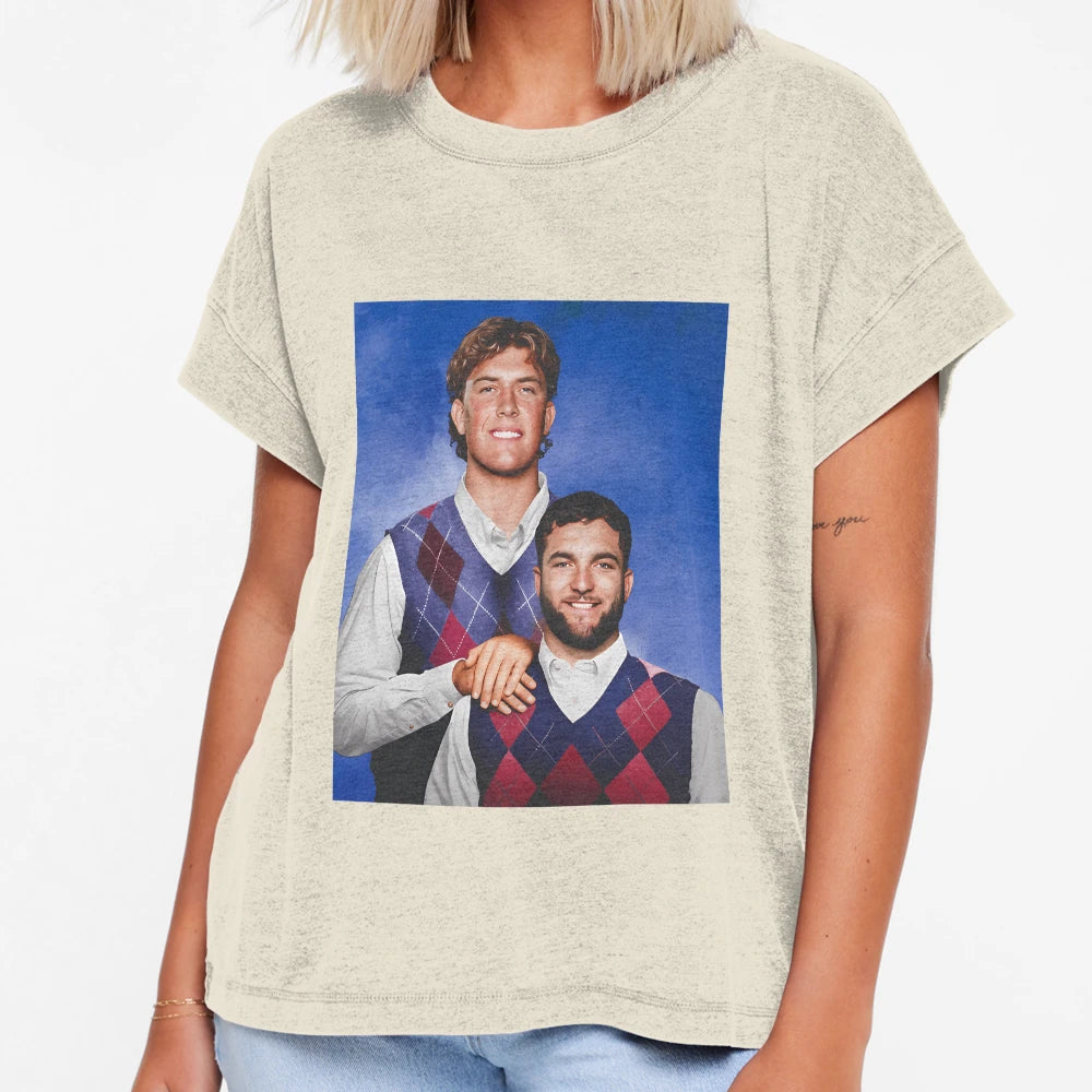 Football Jaxson Dart And Cam Skattebo T-Shirt - Novelty Apparel for Adults - T-Shirt, Sweatshirt, Hoodie