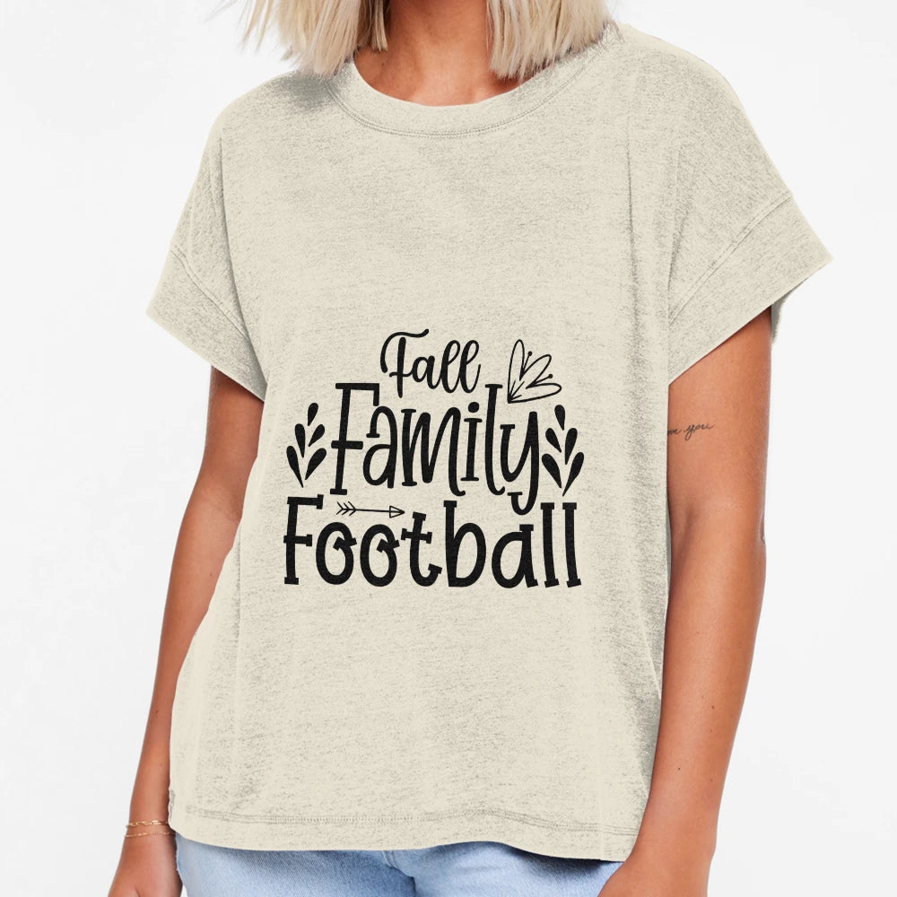 Fall Family Football T-Shirt - Casual Everyday Wear Men Women - T-Shirt, Sweatshirt, Hoodie