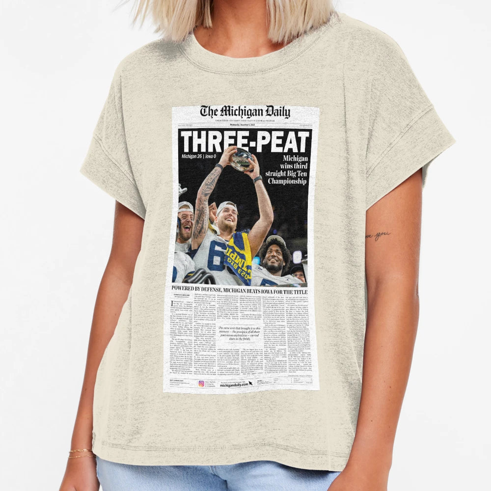 Michigan Daily Front Cover 12 6 T-Shirt - Casual Everyday Wear for Adults - T-Shirt, Sweatshirt, Hoodie