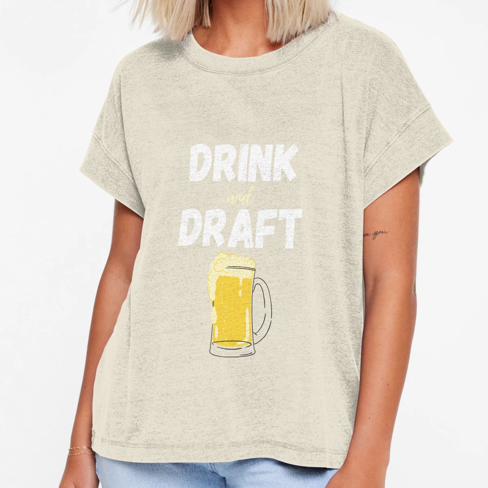 Drink And Draft Funny Fantasy T-Shirt - Casual Everyday Wear Unisex - T-Shirt, Sweatshirt, Hoodie