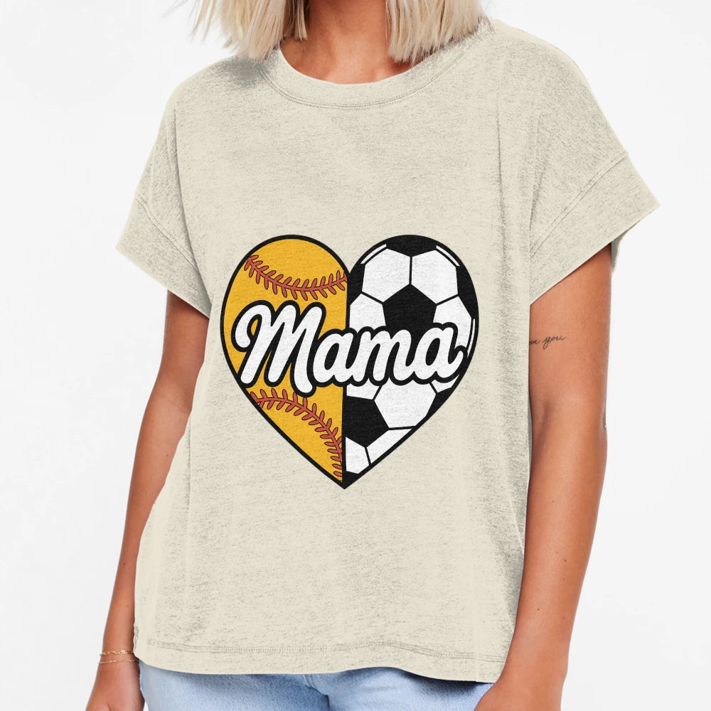 Baller Mama Proud Soccer Softball T-Shirt - Aesthetic Graphic Unisex - T-Shirt, Sweatshirt, Hoodie