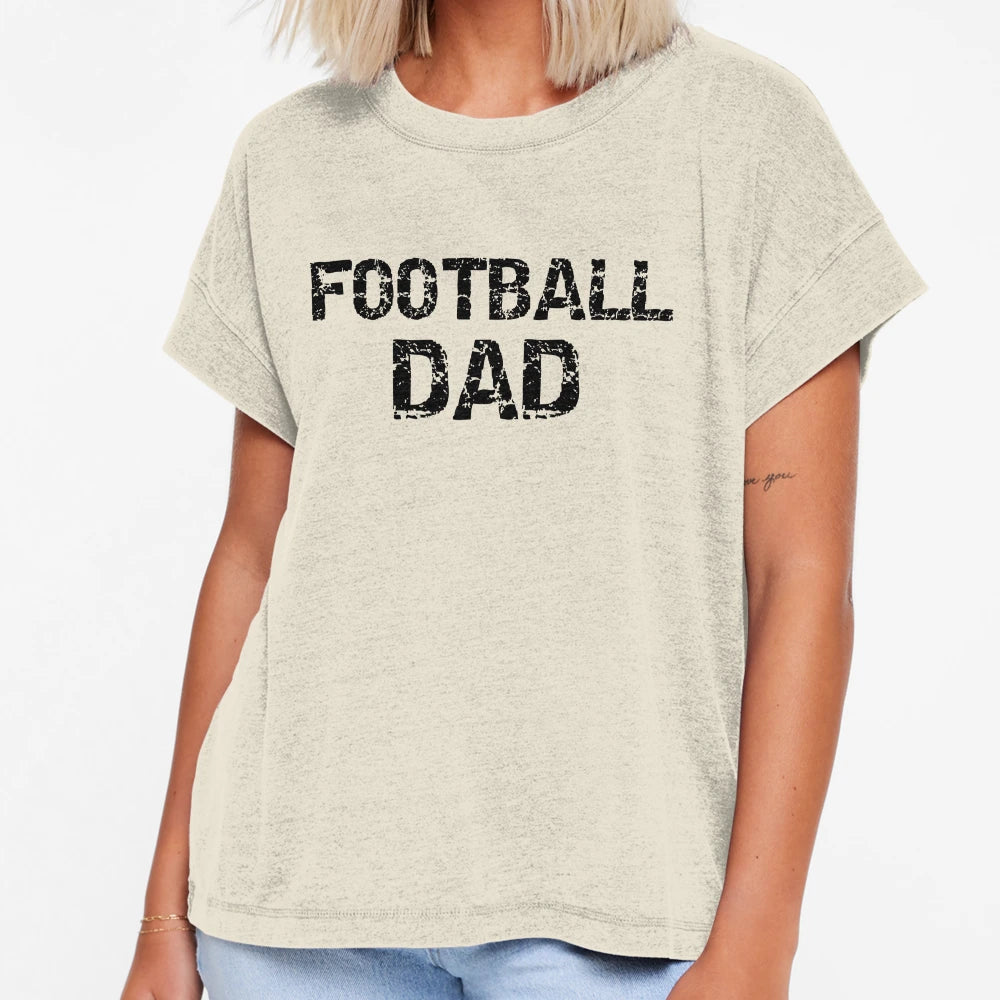 Football Dad Fathers Day Gift T-Shirt - Minimalist Print Men Women - T-Shirt, Sweatshirt, Hoodie