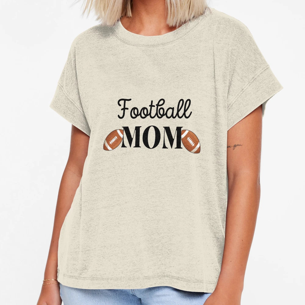 Football Mom T-Shirt - Minimalist Print Unisex - T-Shirt, Sweatshirt, Hoodie