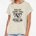 Behind Every Football Player Who T-Shirt - Minimalist Print for Adults - T-Shirt, Sweatshirt, Hoodie