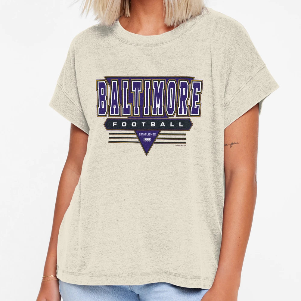 Baltimore Football Ravens Inspired 90S T-Shirt - Novelty Apparel Unisex - T-Shirt, Sweatshirt, Hoodie