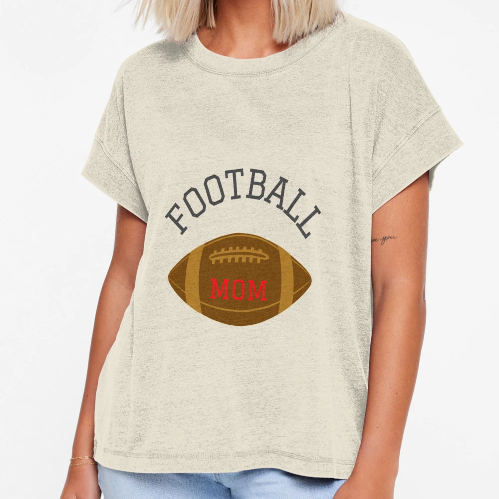 Football Mom T-Shirt - Minimalist Print Men Women - T-Shirt, Sweatshirt, Hoodie