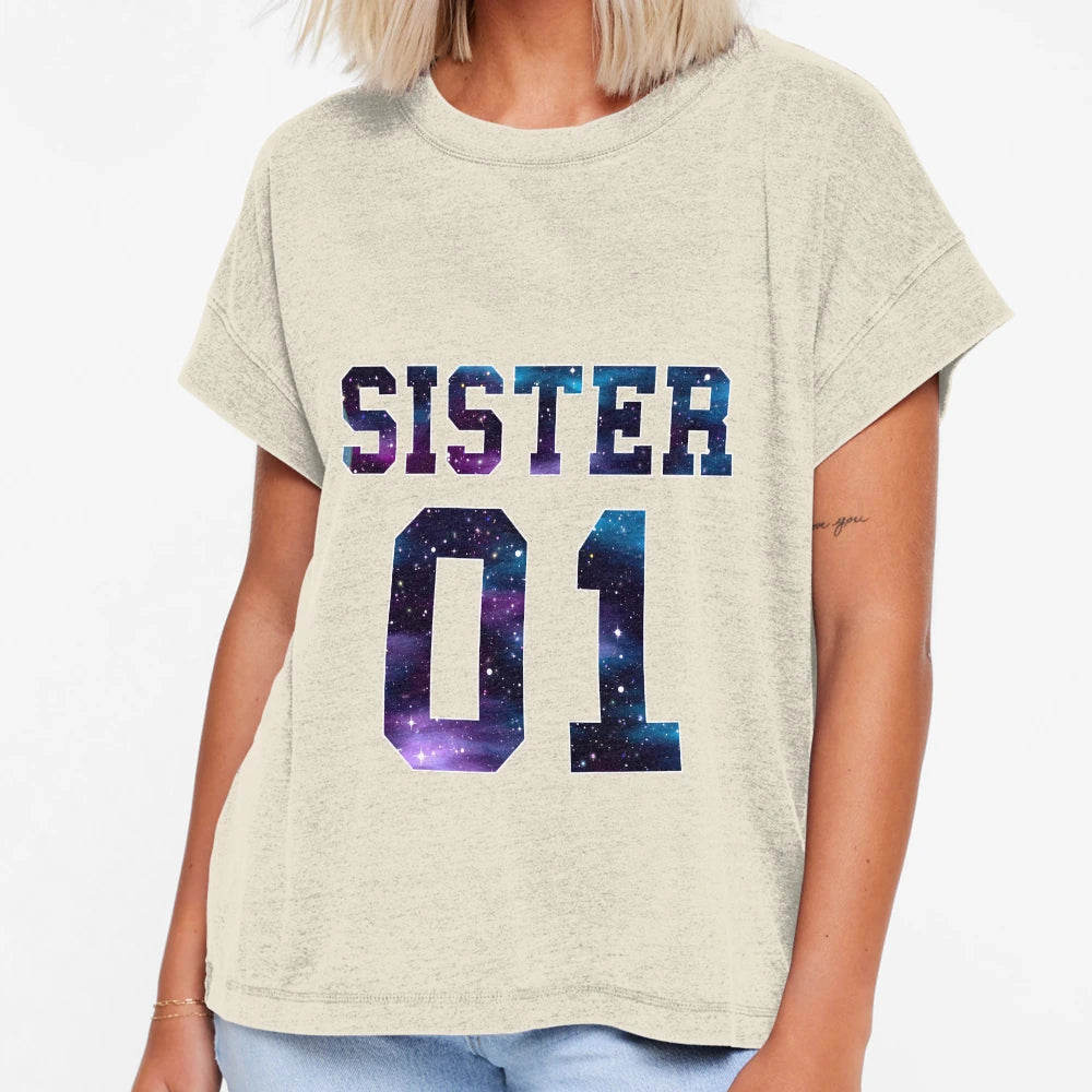 Sister 01 Sister Girlfriend T-Shirt - Fun Novelty Design Men Women - T-Shirt, Sweatshirt, Hoodie