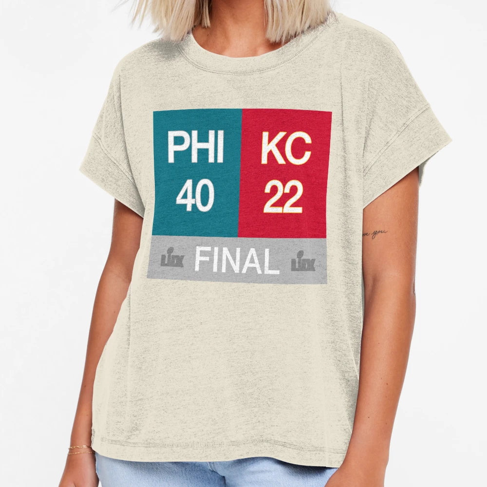 Phi 40 Kc 22 Super Bowl Lix 40 22 T-Shirt - Minimalist Print Men Women - T-Shirt, Sweatshirt, Hoodie