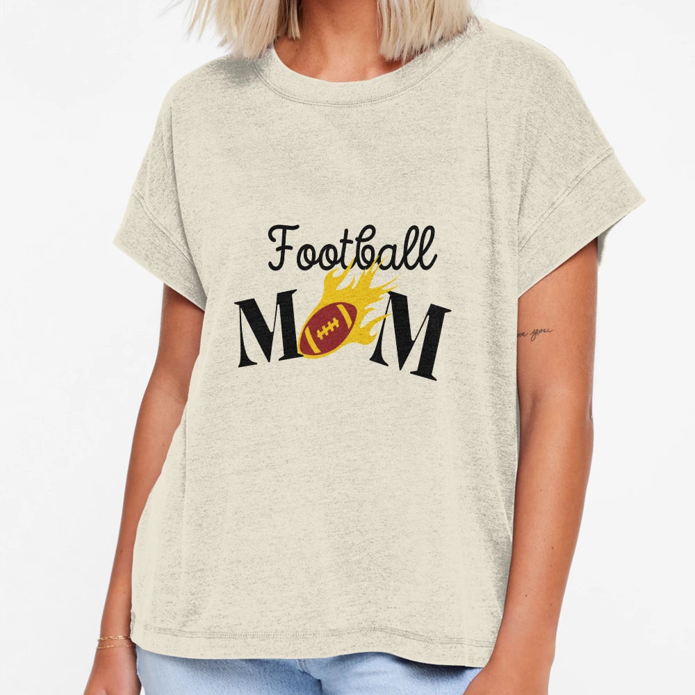 Football Mom T-Shirt - Custom Art Print Men Women - T-Shirt, Sweatshirt, Hoodie