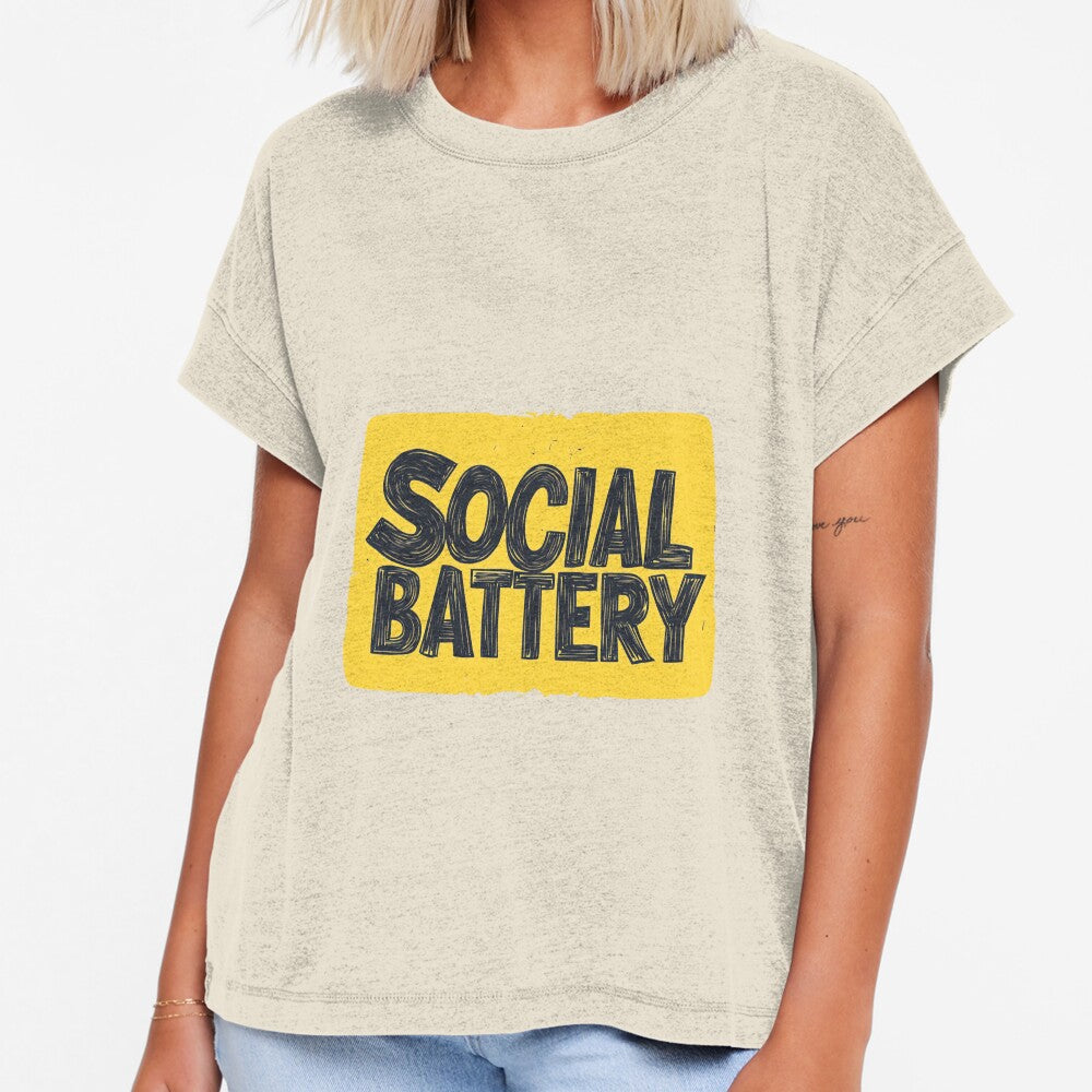 Cool Social Battery Costume by JohnVBurks - Adult & Kids T-Shirts, Sweatshirts & Hoodies apparel design preview 1